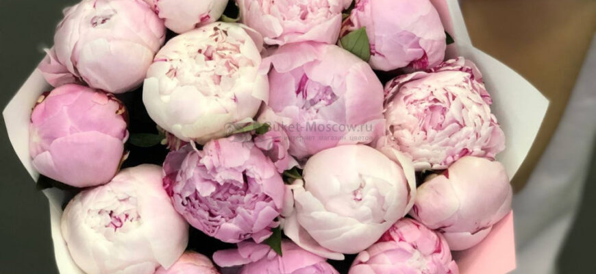 Купить букет пионов с доставкой в Москве